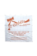 Striscione in TNT occhiellato 90 cm X 100 cm 