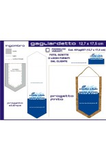Gagliardetto Pentagonale Piccolo 12,7x17,50 cm