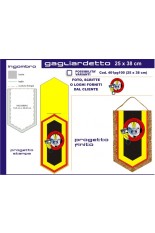 Gagliardetto Pentagonale Grande 25 x38 cm